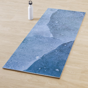 Blue Ice Surface Yoga Mat