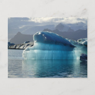Blue iceberg postcard