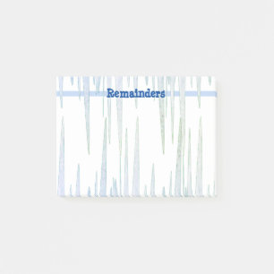 Blue Icicles Remainder Post-It Notes