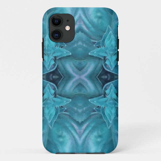 Blue Icing Abstract Case-Mate iPhone Case (Back)