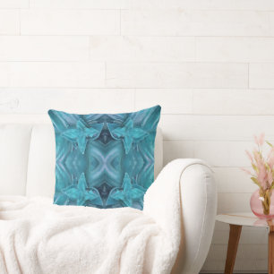 Blue Icing Abstract Cushion