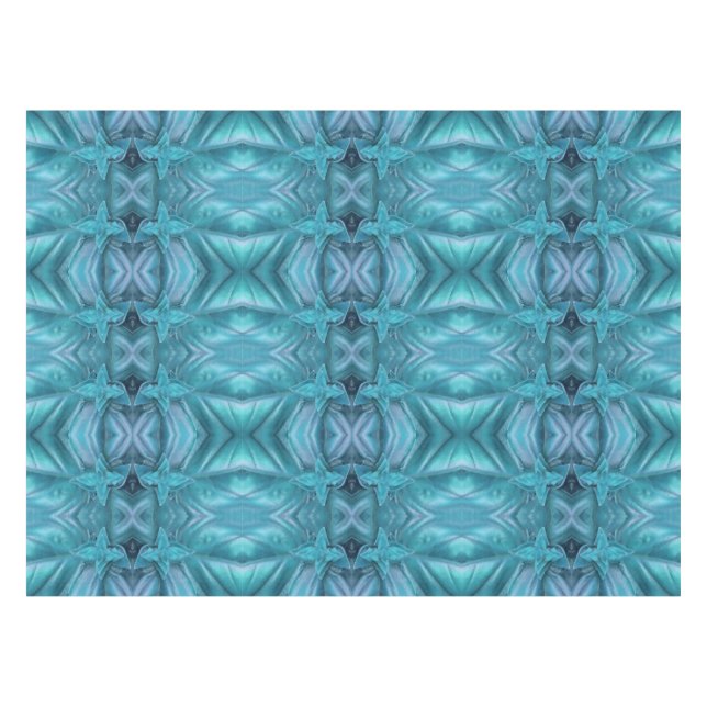 Blue Icing Abstract Tablecloth (Front (Horizontal))