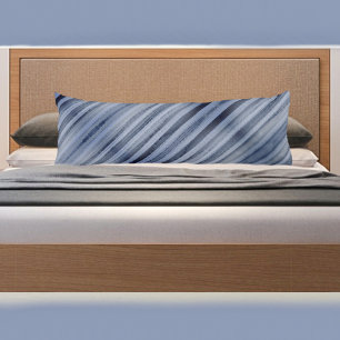 Blue Icy Pale Striped Body Cushion
