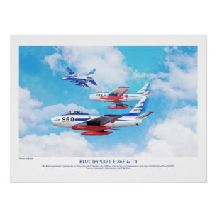 Blue Impulse  Japan Air Self-Defense Force (JASDF) Poster