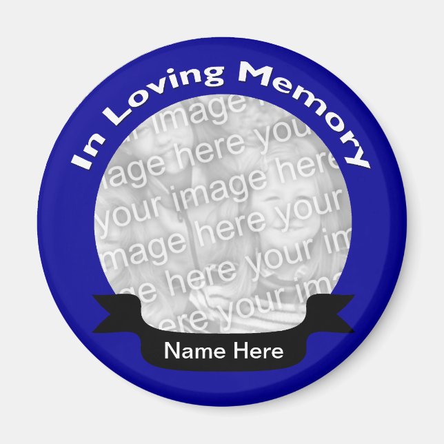 Blue In Memory Of Magnet (Front)
