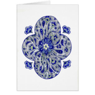 Blue India Paisley