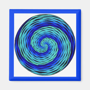 Blue Indigo Meditation Magnet