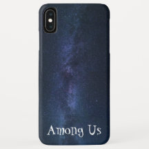 Blue  Infinite Galaxy Among Us Design
