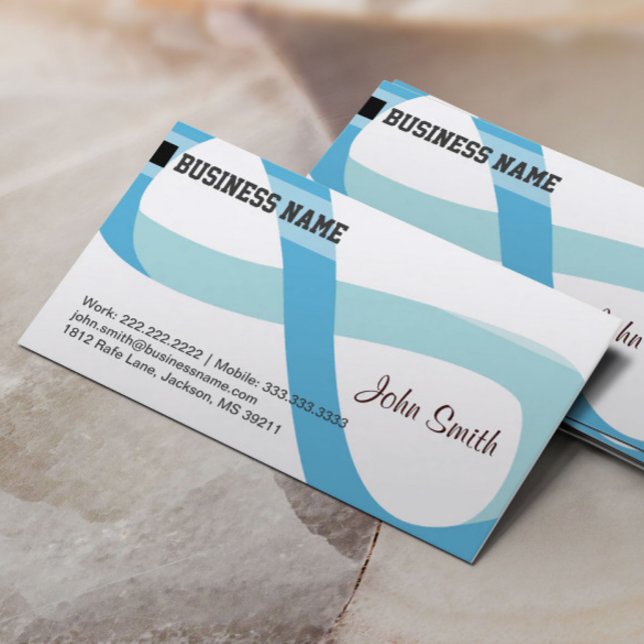 Blue infinity business card (Creator Uploaded)