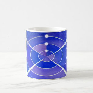 Blue infinity coffee mug