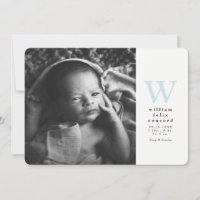 Blue initial simple Birth