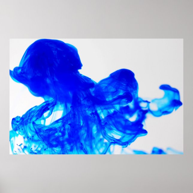 Blue Ink Drop Photography Poster 51x34 (Front)