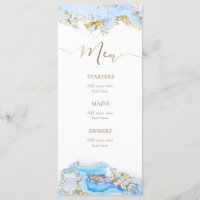 blue ink fluid marble Menu