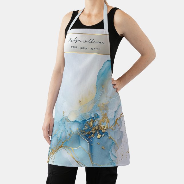 blue ink marble apron (Insitu)