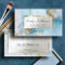 blue ink marble business card