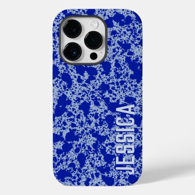 Blue Ink on Blue Sky Simple Modern Case-Mate iPhone Case (Back)