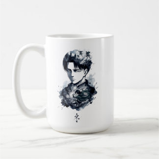 Blue Ink Soldier Portrait Mug