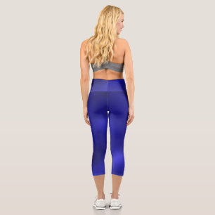 Blue Inspired 21 by Kristalin Davis Capri Leggings
