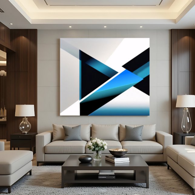 Blue Intersection Canvas Print (Creator Uploaded)