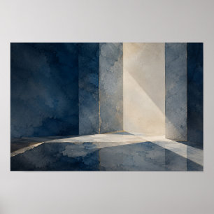 Blue Interval — Aurema (Landscape) Poster