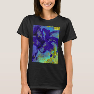 Blue Iris Abstract T-Shirt