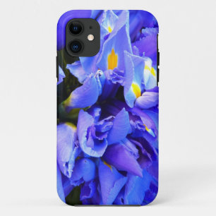 Blue Iris Apophysis Flower Design iPhone 11 Case