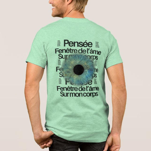 Blue Iris Eye – Window of the Soul Graphic Tee (Back)