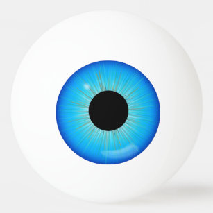 Blue Iris Eyeball Ping Pong Ball