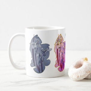 Blue Iris Floral Art 2 Personalised  Coffee Mug