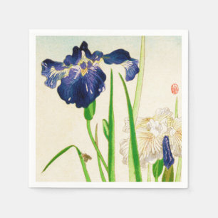 Blue Iris - Japanese watercolor print Napkin