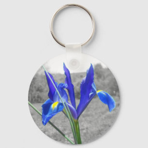 Blue Iris Key Ring