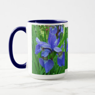 blue iris mug