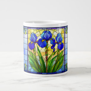 Blue Iris Stained Glass Speciality Mug