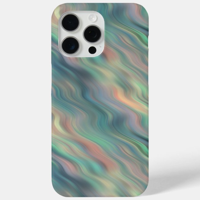 Blue Iris Wavy Texture Case-Mate iPhone Case (Back)