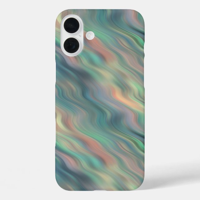 Blue Iris Wavy Texture Case-Mate iPhone Case (Back)