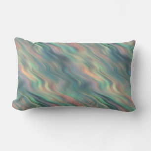 Blue Iris Wavy Texture Lumbar Cushion