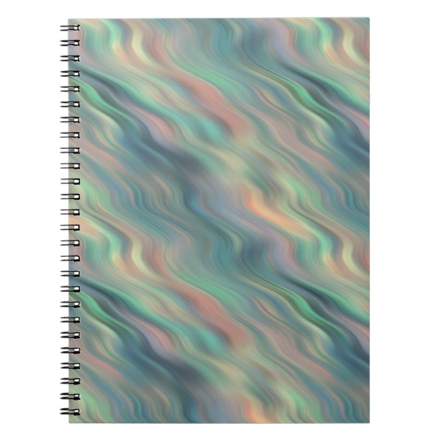 Blue Iris Wavy Texture Notebook (Front)