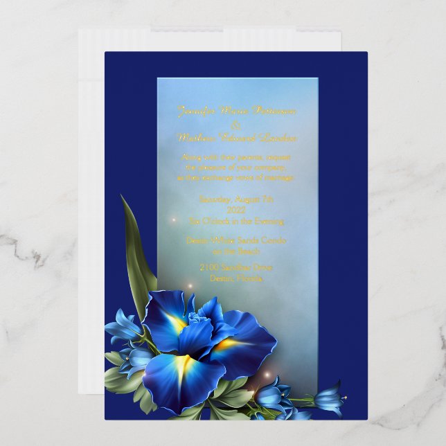 Blue Iris Wedding  (Envelope)