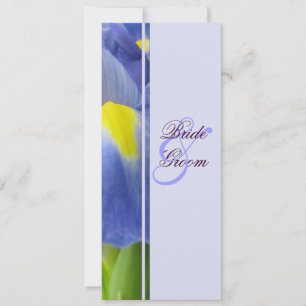 Blue Iris Wedding Invitation