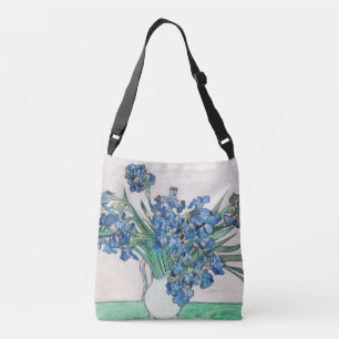 Blue Irises by Vincent Van Gogh Fine Art Crossbody Bag