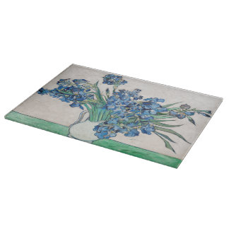 Blue Irises by Vincent Van Gogh Fine Art Cutting Board