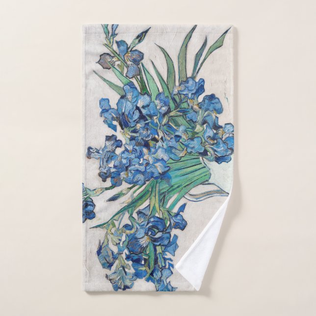 Blue Irises by Vincent Van Gogh Fine Art Hand Towel (Hand Towel)