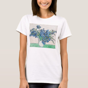 Blue Irises by Vincent Van Gogh Fine Art T-Shirt