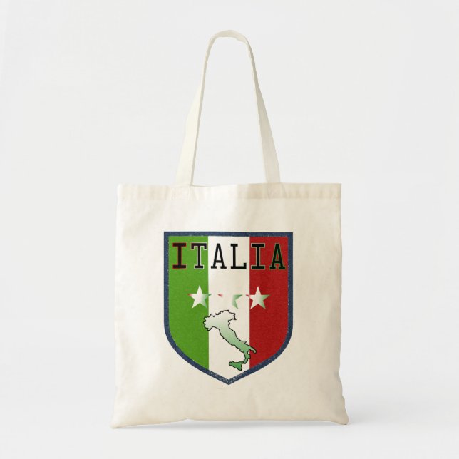 Blue Italia Crest Tote Bag (Front)