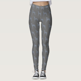 Blue Italian Greyhound leggings