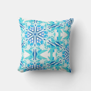 Blue Ivy, Mandala design Cushion
