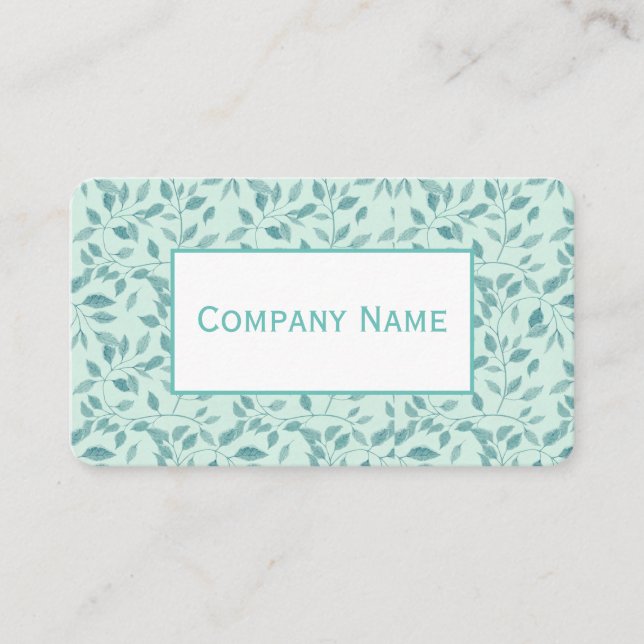  Blue Ivy Pattern  Business Card (Front)