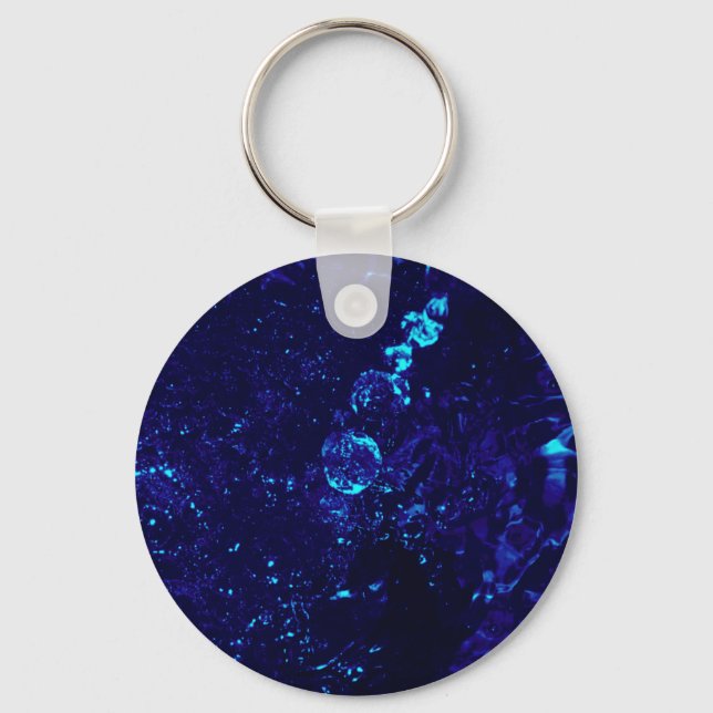 Blue Jacuzzi Bubbles Key Chain (Front)