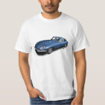 Blue Jaguar XKE Vintage Sports Car T-Shirt<br><div class="desc">Blue Jaguar XKE Vintage Sports Car T-Shirt</div>