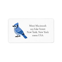Blue Jay Address Label